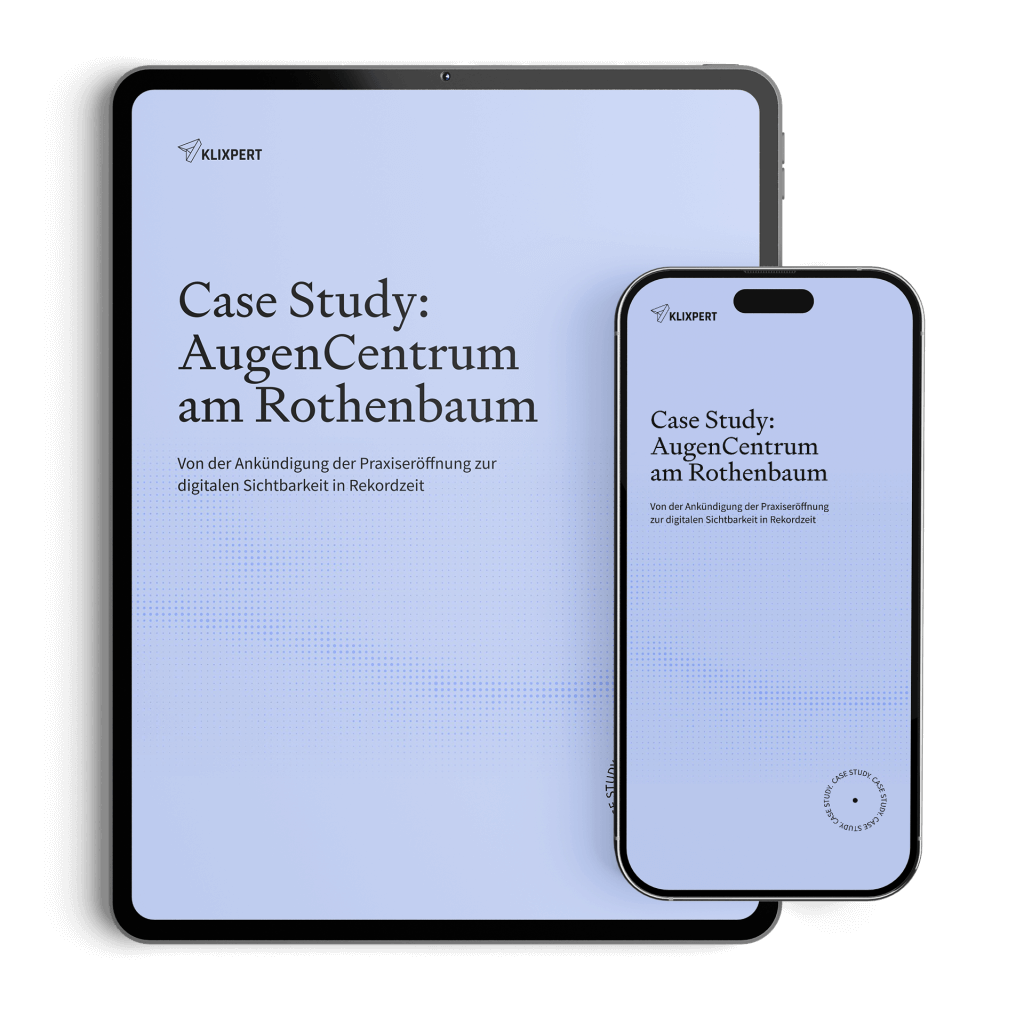 Mockup zur Case Study AugenCentrum am Rothenbaum